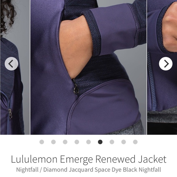 Lululemon Emerged Renewed jacket Size 4 purple - Picture 8 of 9
